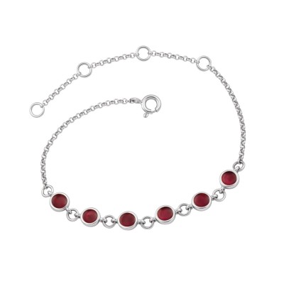 СЕРЕБРЯНЫЙ БРАСЛЕТ "КРАСКИ ЛЮБВИ"