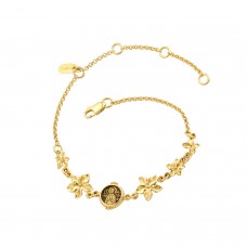 ЦВЕТОЧНЫЙ БРАСЛЕТ "МАТРОНА МОСКОВСКАЯ" ИЗ ЗОЛОТА