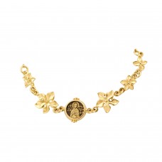ЦВЕТОЧНЫЙ БРАСЛЕТ "МАТРОНА МОСКОВСКАЯ" ИЗ ЗОЛОТА