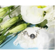 ЦВЕТОЧНЫЙ БРАСЛЕТ "МАТРОНА МОСКОВСКАЯ" ИЗ СЕРЕБРА