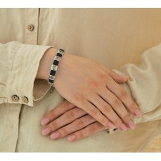 БРАСЛЕТ "СВЯТЫЕ ЖЁНЫ" ИЗ КОЖИ И СЕРЕБРА БРАСЛЕТ "СВЯТЫЕ ЖЁНЫ" ИЗ КОЖИ И СЕРЕБРА