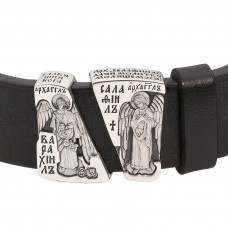 БРАСЛЕТ "АРХАНГЕЛЫ" ИЗ КОЖИ И СЕРЕБРА БРАСЛЕТ "АРХАНГЕЛЫ" ИЗ КОЖИ И СЕРЕБРА