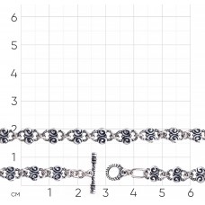 БРАСЛЕТ СЕРЕБРЯНЫЙ КОВАННЫЙ