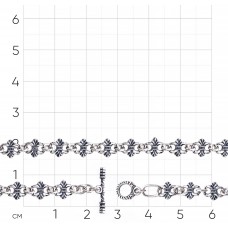 БРАСЛЕТ СЕРЕБРЯНЫЙ КОВАННЫЙ