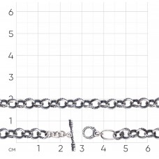 ЦЕПЬ КОВАННАЯ СЕРЕБРЯНАЯ