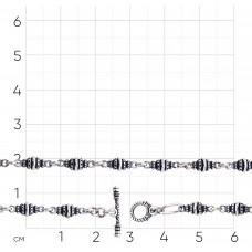 ЦЕПЬ КОВАННАЯ СЕРЕБРЯНАЯ