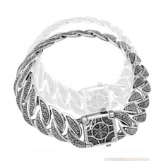 БРАСЛЕТ МУЖСКОЙ СЕРЕБРЯНЫЙ "АВЕ МАРИЯ"