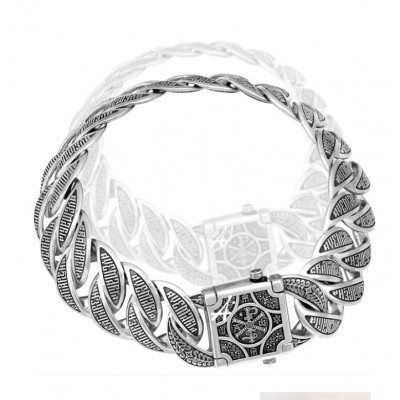 БРАСЛЕТ МУЖСКОЙ СЕРЕБРЯНЫЙ "АВЕ МАРИЯ" БРАСЛЕТ МУЖСКОЙ СЕРЕБРЯНЫЙ "АВЕ МАРИЯ"