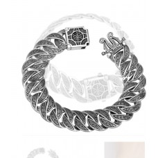 БРАСЛЕТ МУЖСКОЙ СЕРЕБРЯНЫЙ "АВЕ МАРИЯ"