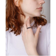 СЕРЕБРЯНОЕ КОЛЬЦО "ВЕЛИЧИТ ДУША МОЯ ГОСПОДА"