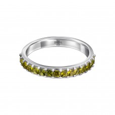 КОЛЬЦО С ФИАНИТАМИ И ГОРЯЧЕЙ ЭМАЛЬЮ