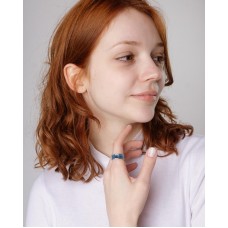 КОЛЬЦО С ГОРЯЧЕЙ ЭМАЛЬЮ "ОБЛЕКИТЕСЬ В ЛЮБОВЬ"