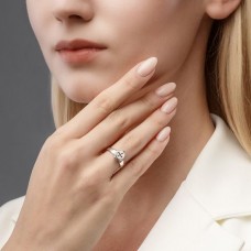 СЕРЕБРЯНОЕ КОЛЬЦО-СКЛАДЕНЬ "ЗНАМЕНИЕ"