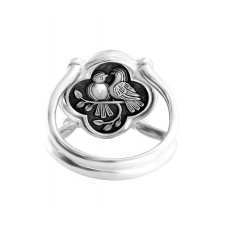 ДВОЙНОЕ КОЛЬЦО "АНГЕЛ ХРАНИТЕЛЬ И РАЙСКИЕ ПТИЧКИ" ДВОЙНОЕ КОЛЬЦО "АНГЕЛ ХРАНИТЕЛЬ И РАЙСКИЕ ПТИЧКИ"