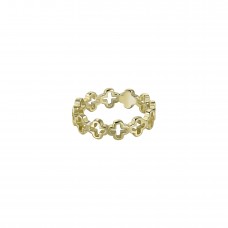 КОЛЬЦО ИЗ ЖЁЛТОГО ЗОЛОТА "КРЕСТИКИ" КОЛЬЦО ИЗ ЖЁЛТОГО ЗОЛОТА "КРЕСТИКИ"