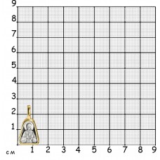 ПОЗОЛОЧЕННАЯ ПОДВЕСКА "СВЯТАЯ МАТРОНА МОСКОВСКАЯ"
